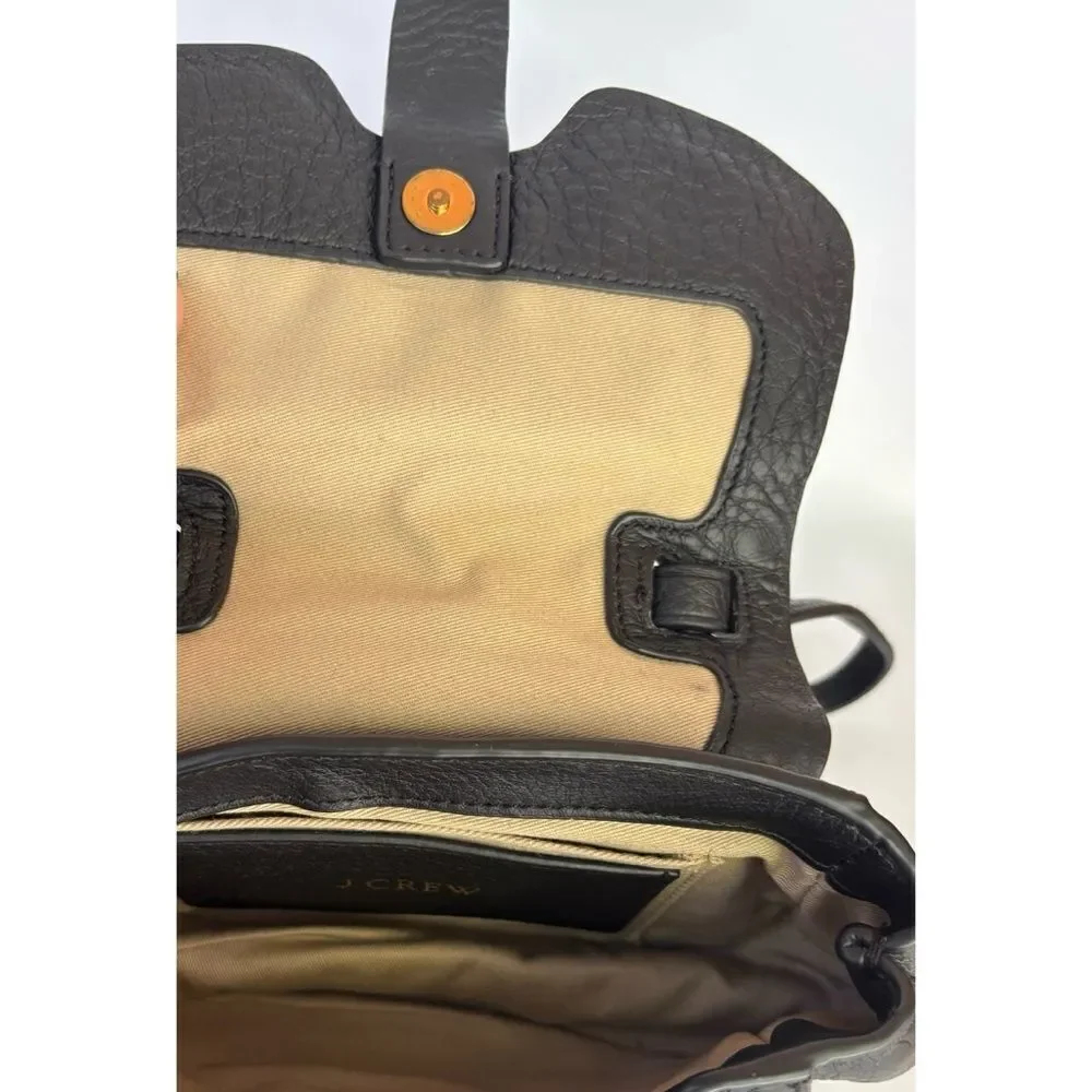 J.Crew Mini Rider bag in Italian leather in Black